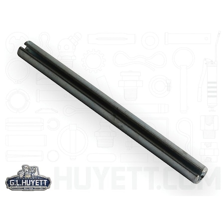 Huyett Slotted Spring Pin, Standard Duty, Zinc Plated, 0.312 in Dia x 3.75 in L x 0.062 in Wall SP-312-3750