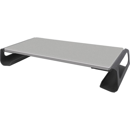 Kantek Monitor Riser MDF and Steel, Gray and Black 22" Wide MS725