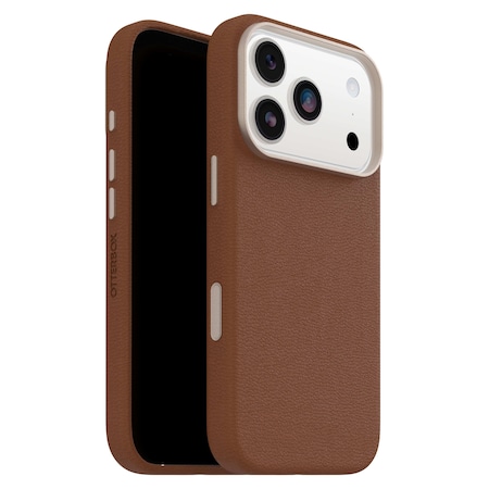 Otterbox Symmetry Cactus Leather Magsafe Case With Camera Control For Apple Iphone 17 Pro - Desert Saddle 77-99048