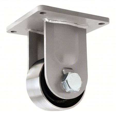 Hamilton Plate Caster, Rigid, Steel, 9"H R-ZFMD-63FST