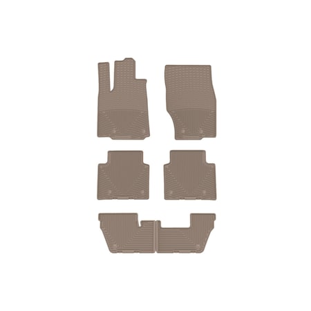 Weathertech Tan, Front, Rear, and Rear All Weather Floor Mats W614TN-W615TN-W617TN
