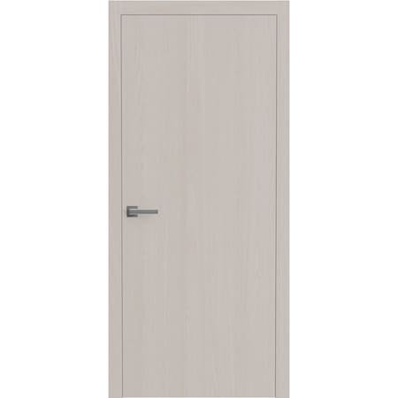 Sartodoors Interior Solid French Door 24 x 80 inches, BASIC 3001 Ash Franko, Single Regular Panel Frame Handl BASIC3001ID-YAFR-24