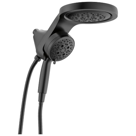 Delta Universal Showering Components 6-Setting Hydrorain With Proclean In Matte Black 56000-BL25