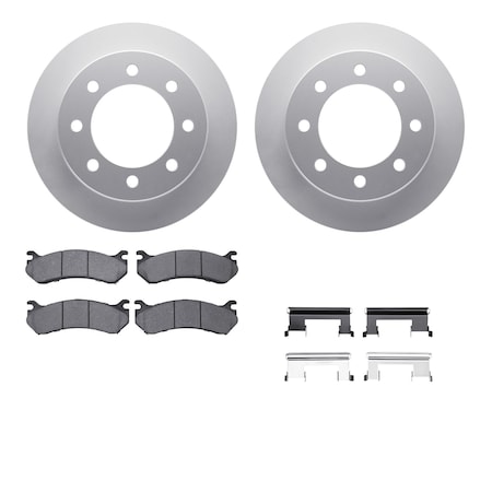 Dynamic Friction Co DFC GEOSPEC Coated Rotors with 5000 Brake Pads - Ceramic and Hardware 4512-48114