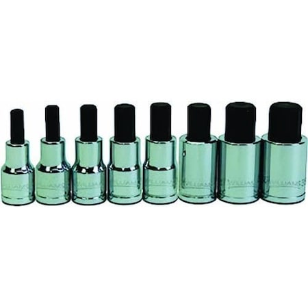 Williams Socket Set, 8 pc, Polished Chrome 32903