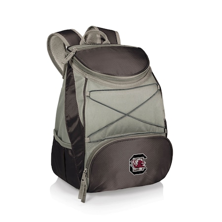 Picnic Time Family Of Brands NCAA South Carolina Gamecocks PTX Backpack CoolerBlack with Gray Accents 633-00-175-524-0