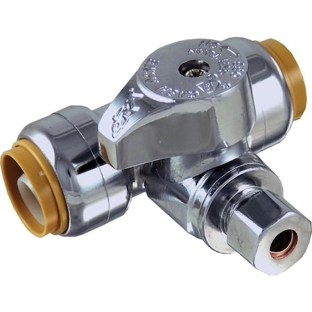 Homestead 0.5 x 0.25 in. Compression Service Stop Tee HO2157576