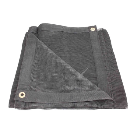 Mytee Products 20 ftx50 ft Black Heavy Duty 70% Shade Mesh Tarp for Outdoor with Grommets 6 Oz MT20-50
