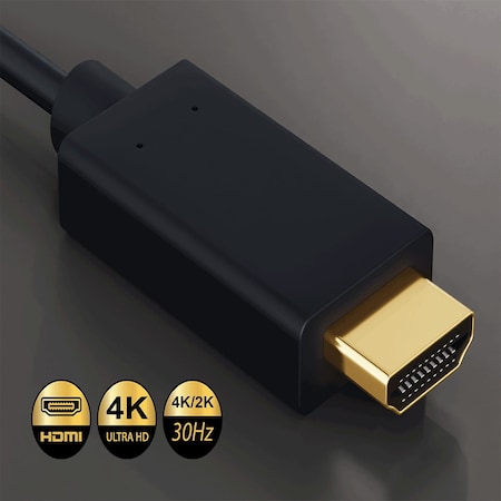 Sanoxy 10ft Gold Plated Premium DisplayPort 1.2 to 4K HDMI Male to Male Cable SNX-CBL-LDR-DP103-1110