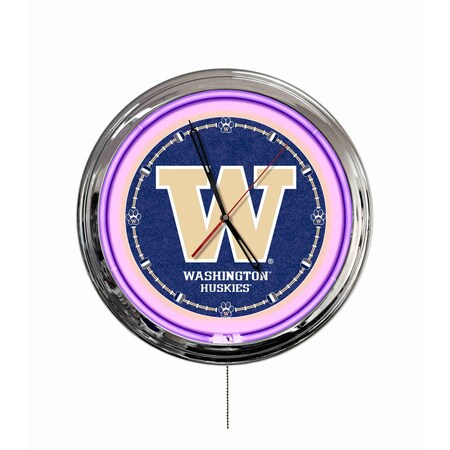 Holland Bar Stool University of Washington 16 LED Wall Clock ClkL16