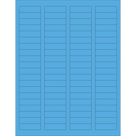 Tape Logic 1 3/4 x 1/2in Fluorescent Blue Rectangle Laser Labels, 8000PK LL170BB