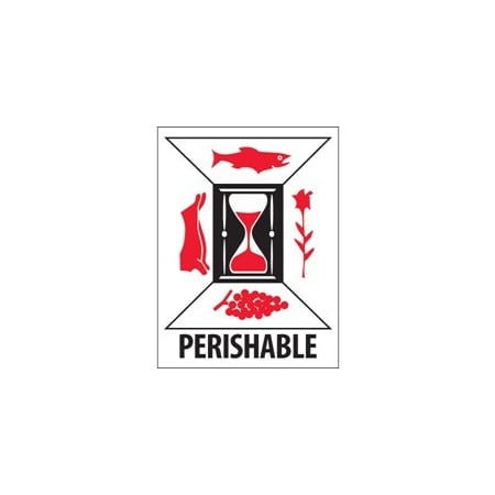Bubblefast 3 x 4'' - ''Perishable'' Labels BFIPM313