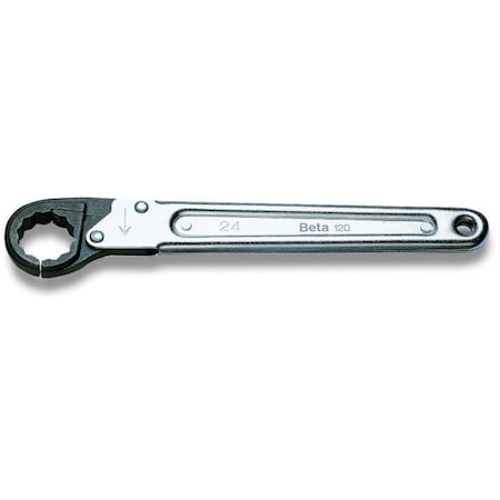 Beta Ratchet Opening Single Ended 12-Point Flare Nut Wrench, Metric 11mm 120 11