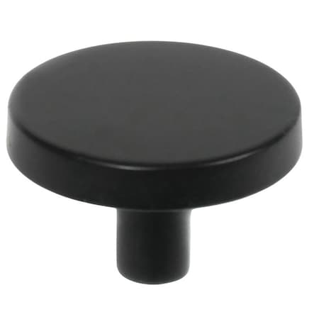 Laurey Tech Knob, 0.79 in Projection, Zinc, Matte Black 34520