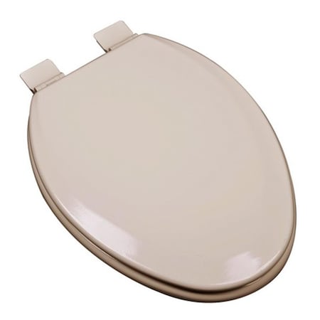 Plumbing Technologies 126-30 Premium Molded Elongated Wood Toilet Seat, Fawn Beige 1F1E5-30