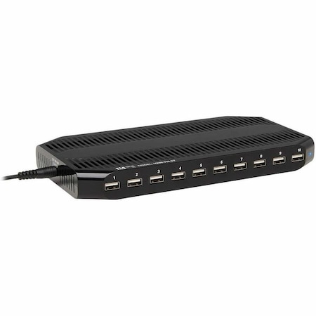 Eaton Tripp Lite Series 10-Port USB Charging Station with Adjustable Storage, 12V 8A 96W USB U280-010-ST