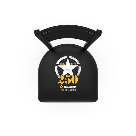 Holland Bar Stool Co United States Army - 250 Years 36in Swivel Bar Stool with Black Wrinkle Finish L014