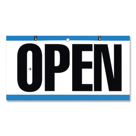 Cosco Open/Closed Outdoor Sign, 11.6 x 6, Blue/White/Black 098013