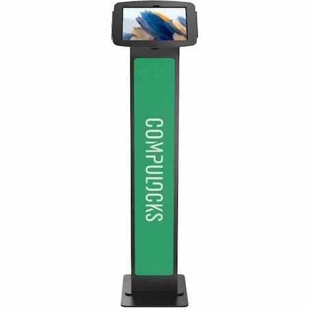 Compulocks Galaxy Tab A8 10.5IN Space Enclosure Brandable Floor Stand Black 140B105GA8SB