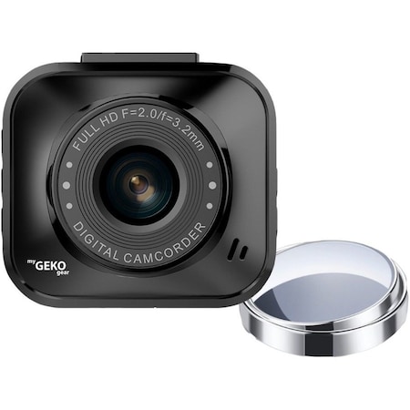 Adesso MYGEKOGEAR BY ORBIT 122 FULL HD 1080P DASH CAM, G-SENSOR, AND 2 BLINDSPOT GO1228G