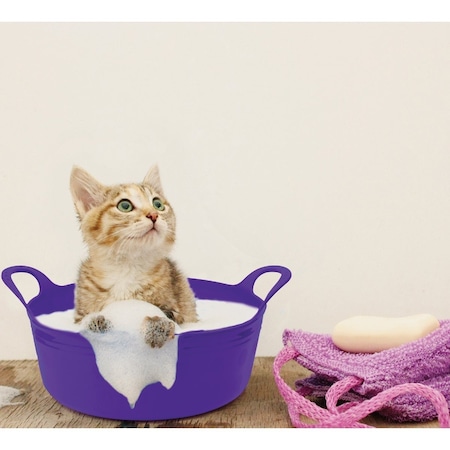 Tuff Stuff Products 5 Qt. Sky Blue Plastic Flex Tub F5Q-SBL