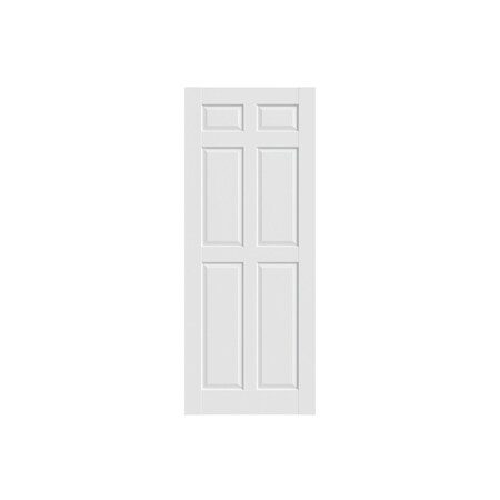 Wrightmaster 24 in. x 80 in. 6 Panel Solid Wood Core White Primed Interior Door Slab ZROP464496