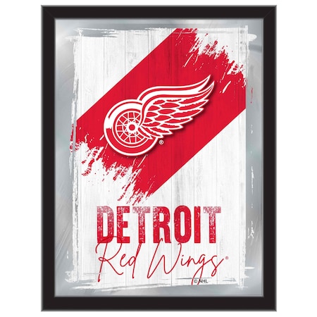 Holland Bar Stool Co Detroit Red Wings 17 in.x22 in. Logo Wall Mirror MLogo