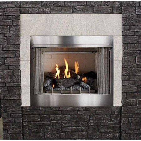 Empire 42 in. Natual Gas Inlet Ignition Refractory Liner Fireplace OP42FP72MN