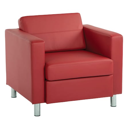 Office Star Products Pacific Armchair, Lipstick PAC51-R100