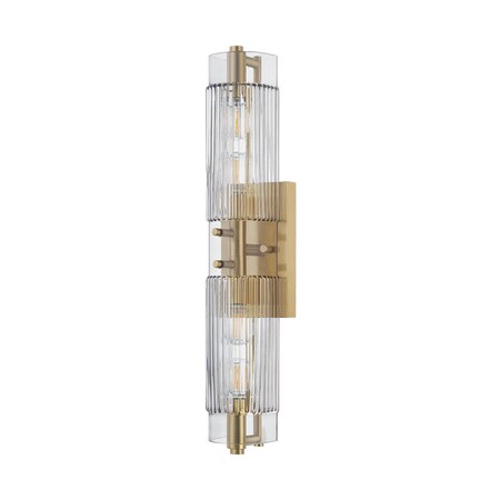 Corbett Lighting Duoro 4 Light Bath and Vanity in Vintage Brass Finish 562-04-VB