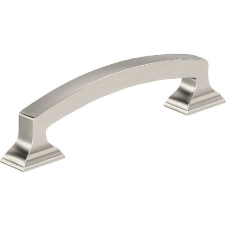 Amerock Incisive Series Cabinet Pull, 4-11/16 in L Handle, 3/8 in H Handle, 1-3/16 in Projection, Zinc BP37121G10