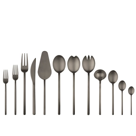 Mepra Due Flatware Set - 67 Pieces - Ice Black Gold 104422067ION