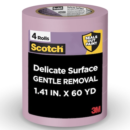 3M Painter'sTape, WashiPaper, Prp, 60ydL, PK4 96324