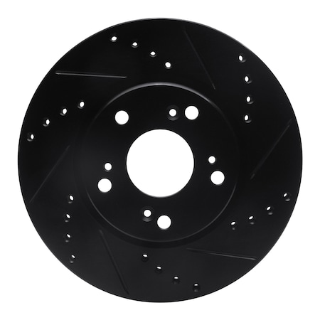Dynamic Friction Co DFC Brake Rotor - Drilled and Slotted - Black 633-59034R