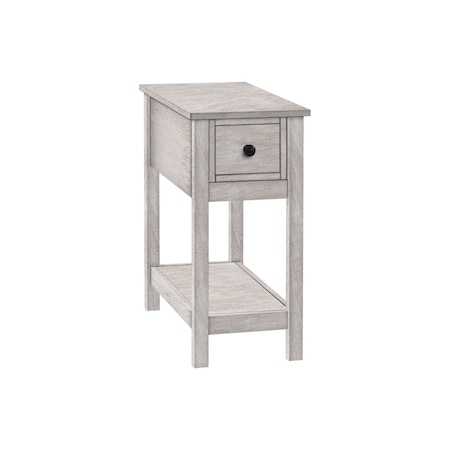 Monarch Specialties Rectangle Narrow 2 Tier Accent Side Table, 24.25 in W, 11.75 in L, 21.75 in H I 3963