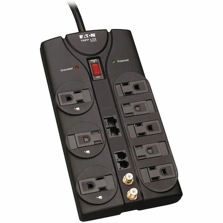 Eaton Tripp Lite Series Protect It 8-Outlet Surge Protector, 10 ft. Cord, 3240 Joules, TLP810NET
