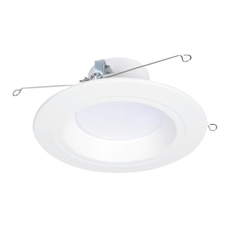 Halo RL Series Downlight, 14.3 W, 120 V, Aluminum/Steel, White, Matte RL56LS9FSD2W1EWH