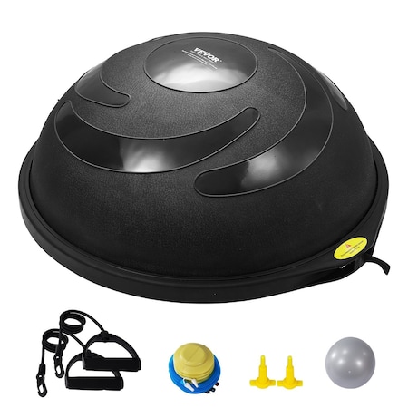 Vevor 26" Half Exercise Ball Trainer Yoga Balance Stability Ball Resistance Band AJ-20-4