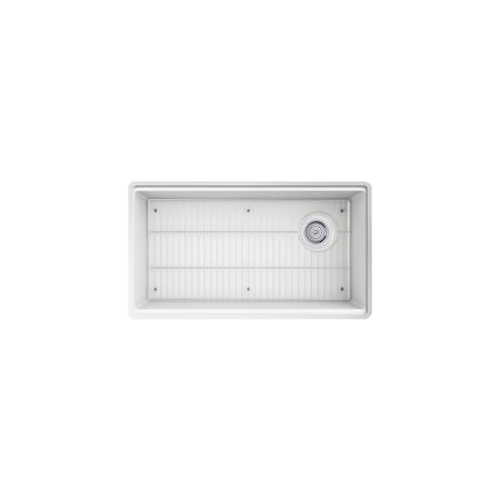 Kohler Billings 32-1/2 undermount single-bowl kitchen sink Matte White 33710-CM6