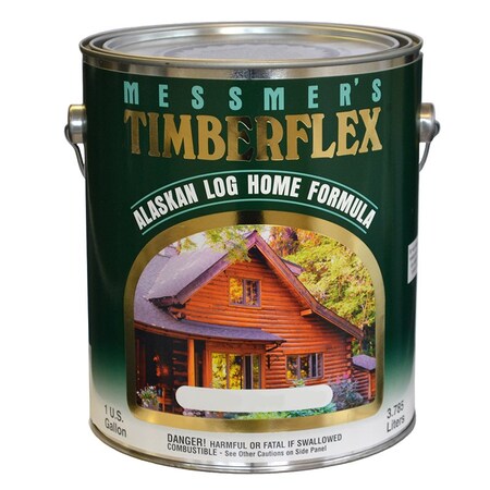 Messmers 1 Gal Messmer's TF-602 Oxford Brown Timberflex Alaskan Log Home Formula, Oil-Based Exterior Wood 140867000