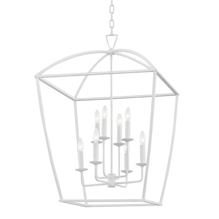 Hudson Valley Lighting Bryant 8 Light Lantern 24 In. White Plaster 8324-WP