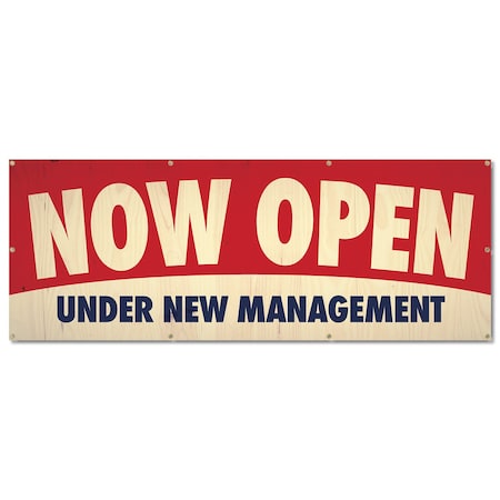 Signmission Now Open, 36 Inch, Banner B-96-30404