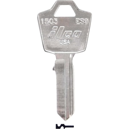 Kaba Ilco ESP Nickel Plated Mailbox Key, 1503, 10PK AL0108001B