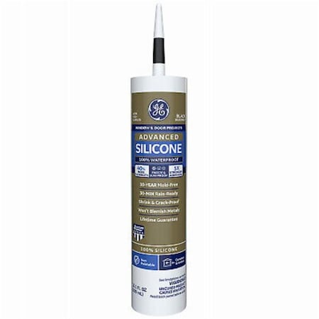 Clean All 10.1 oz Advanced Silicone 2 Window & Door Sealant Black CL3847117