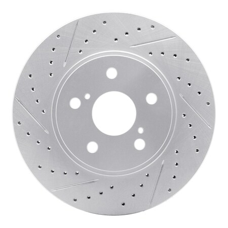 Dynamic Friction Co DFC Geoperformance Rotor - Drilled and Slotted 830-76075L