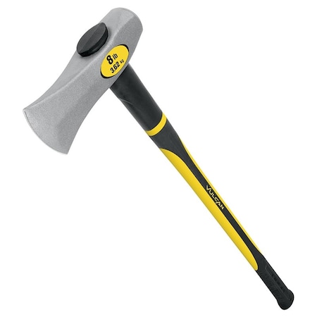 Vulcan 34529 Wood Splitting Maul, 8 lb Head, Fiberglass Handle, 36 in OAL 34936