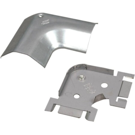 Legrand 90 Deg Flat Elbow Raceway, 2600 Series, 1 Channel, 4 in W, 3/4 in H, 4 in L, Gray 2611