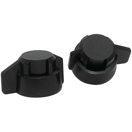 Green Leaf Winged Bayonet Cap, Closed, Black, 6PK Y8253040 6PK