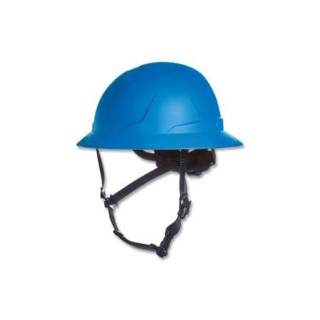 V-Gard H2, Safety Helmet, Type II, Full Brim, Rachet Suspension, Non-Vented, Blue 454-10250596