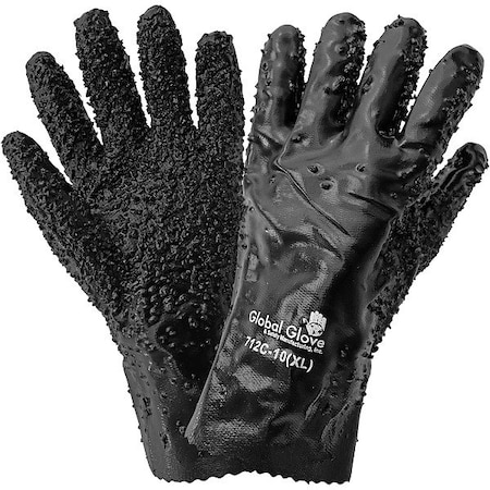 Globus Gloves, Non-Chlorinated, Black, 12" L, PR 712C-10(XL)